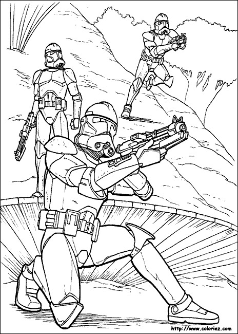 coloriage Coloriage Star Wars à imprimer