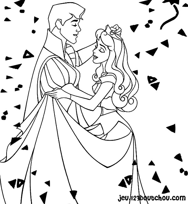 Coloriage Gratuit De Princesse