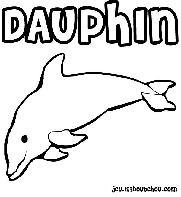 Coloriage De Dauphins Gratuit