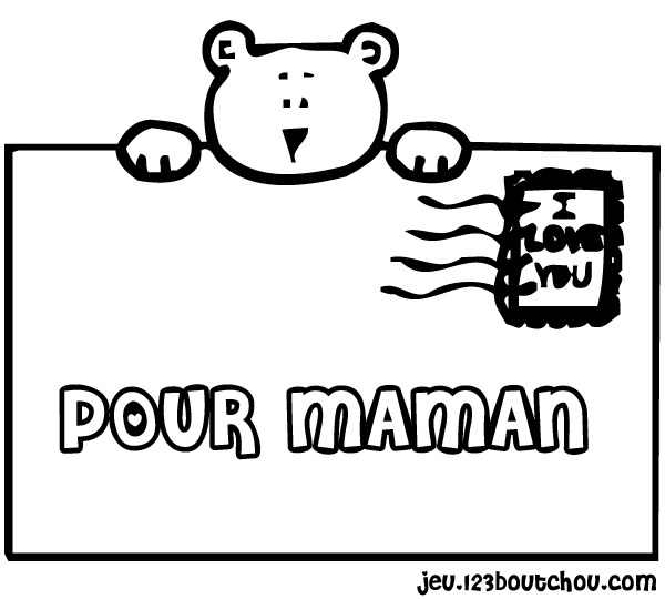 Coloriage A Imprimer Pour La Fete Des Meres