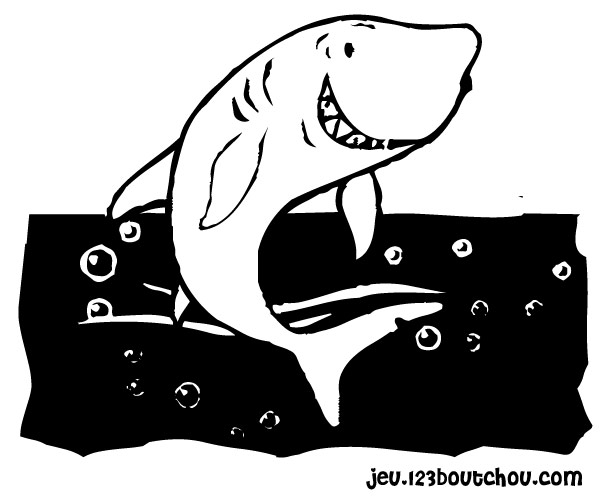 Coloriage - bébé requin  Coloriages à imprimer gratuits
