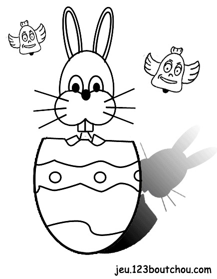 Coloriage Enfant Martin Le Lapin De Paques Pour Enfants A Imprimer Gratuitement Assistante Maternelle Biz